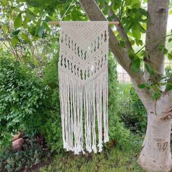 Macrame sieninė dekoracija...