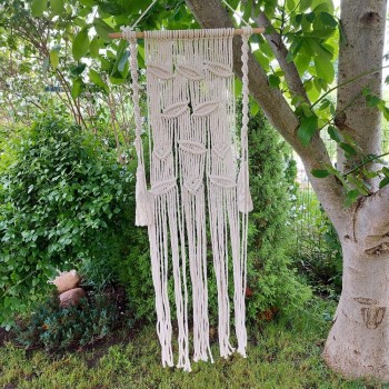 Macrame sieninė dekoracija...